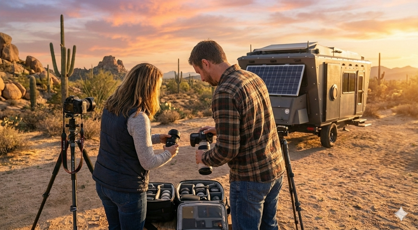 Sovereign creators documenting habitat in the Sonoran Desert
