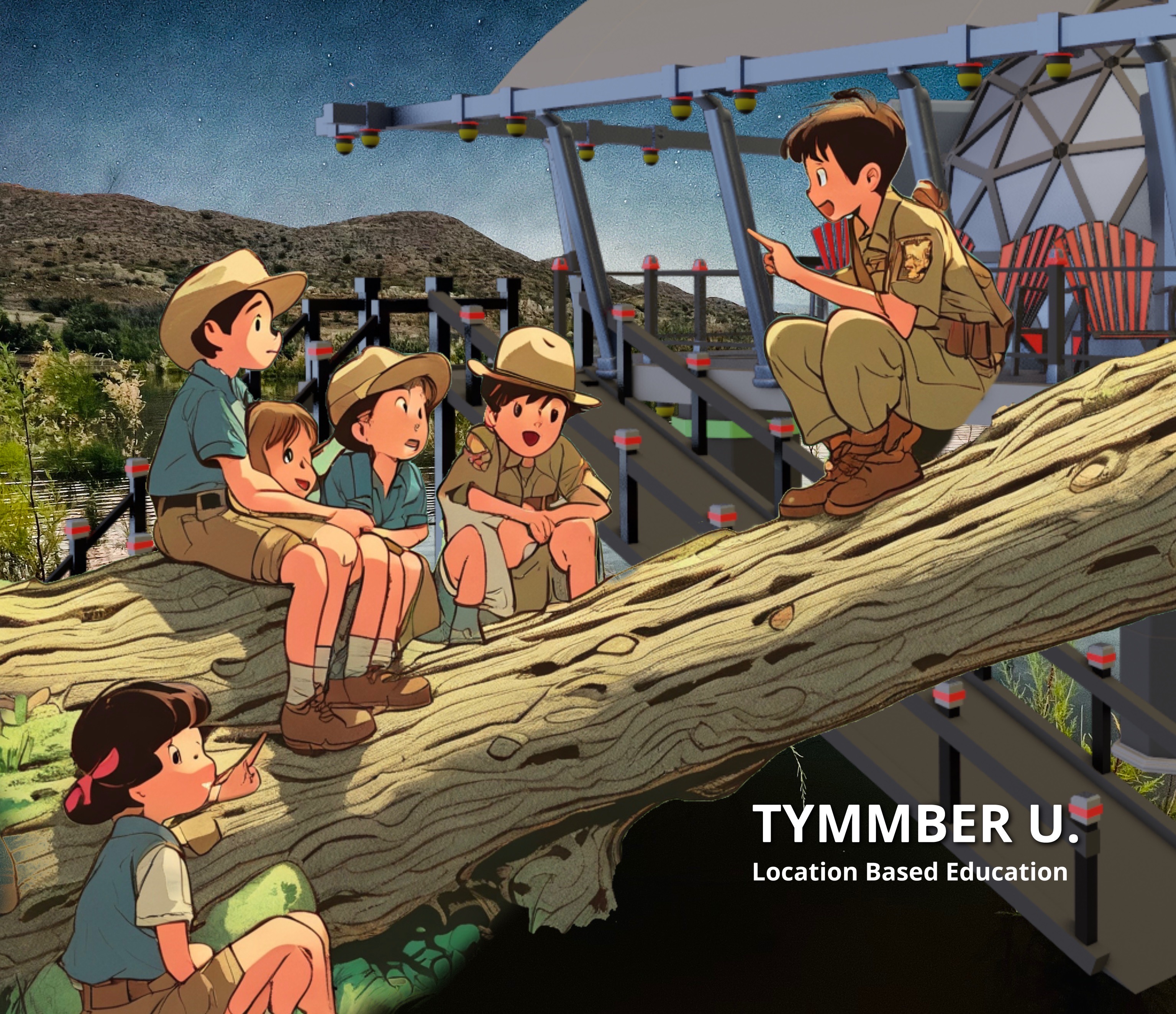 Tymmber U Location Based Education — children learning in the field