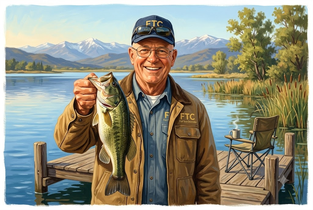Shawn Arnold fishing Lake Cuyamaca